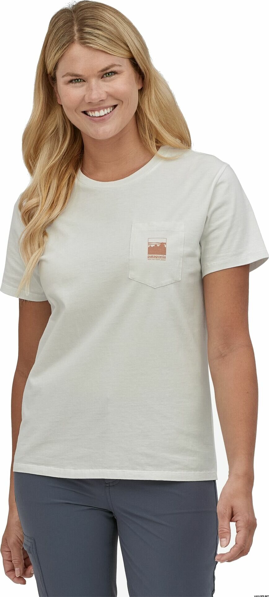 Patagonia Alpine Icon Regenerative Organic Cotton Pocket T-Shirt Womens ...
