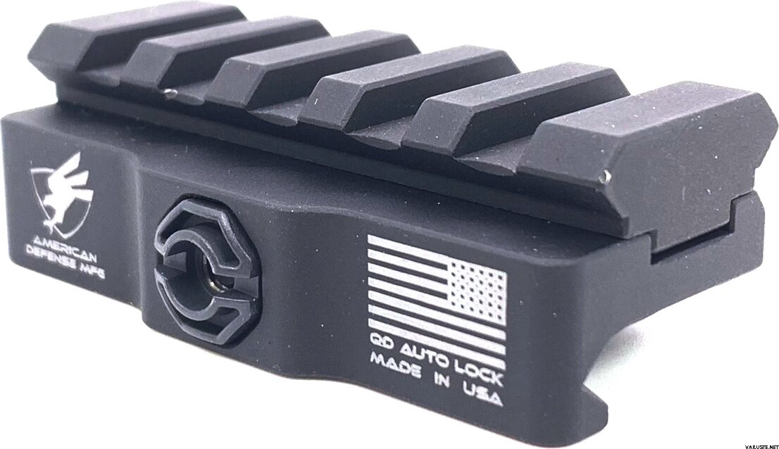 American Defense Picatinny Riser Mount - Low - Titanium Lever | Red Dot ...