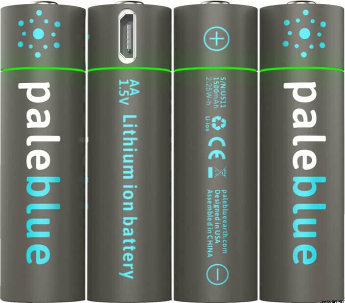 Батарейки pale Blue Перезаряжаемые. Lithium AA батарейки сравнение.