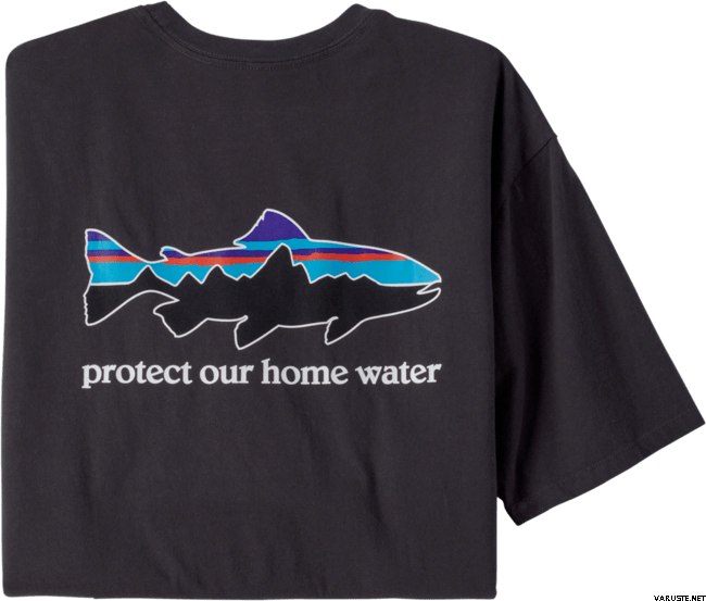 Patagonia Home Water Trout Organic T-Shirt - Men's Ink Black M