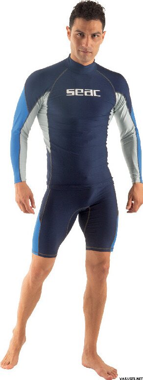 SEAC Men's RAA Evo Short Sleeve Rash Vest UV Swim and Snorkeling Top 