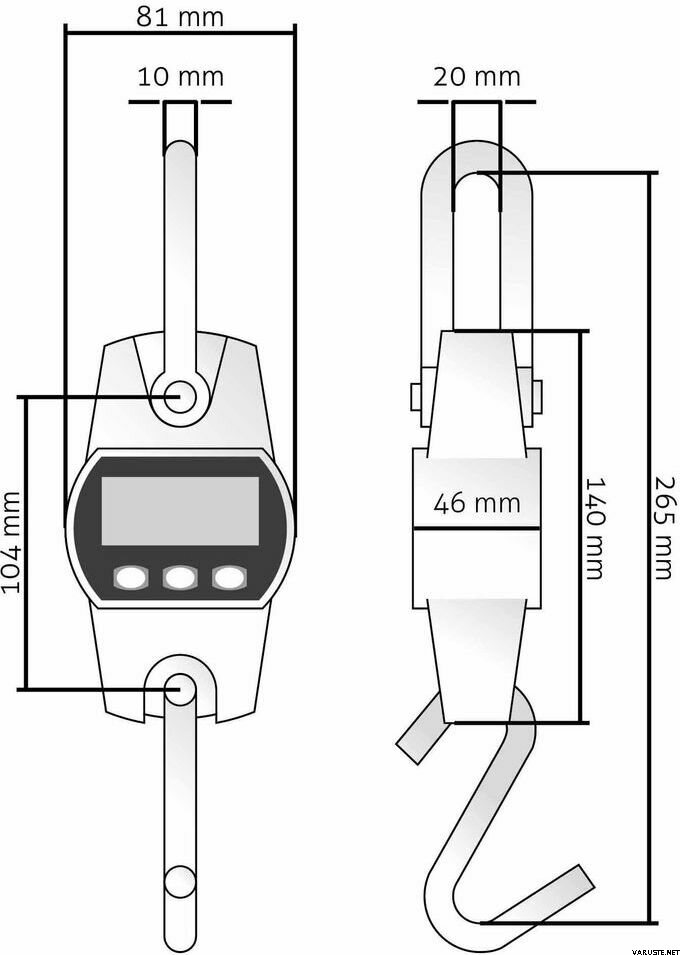 Eurohunt Electronice Scale 300 Kg Riistank sittelyvarusteet Varuste