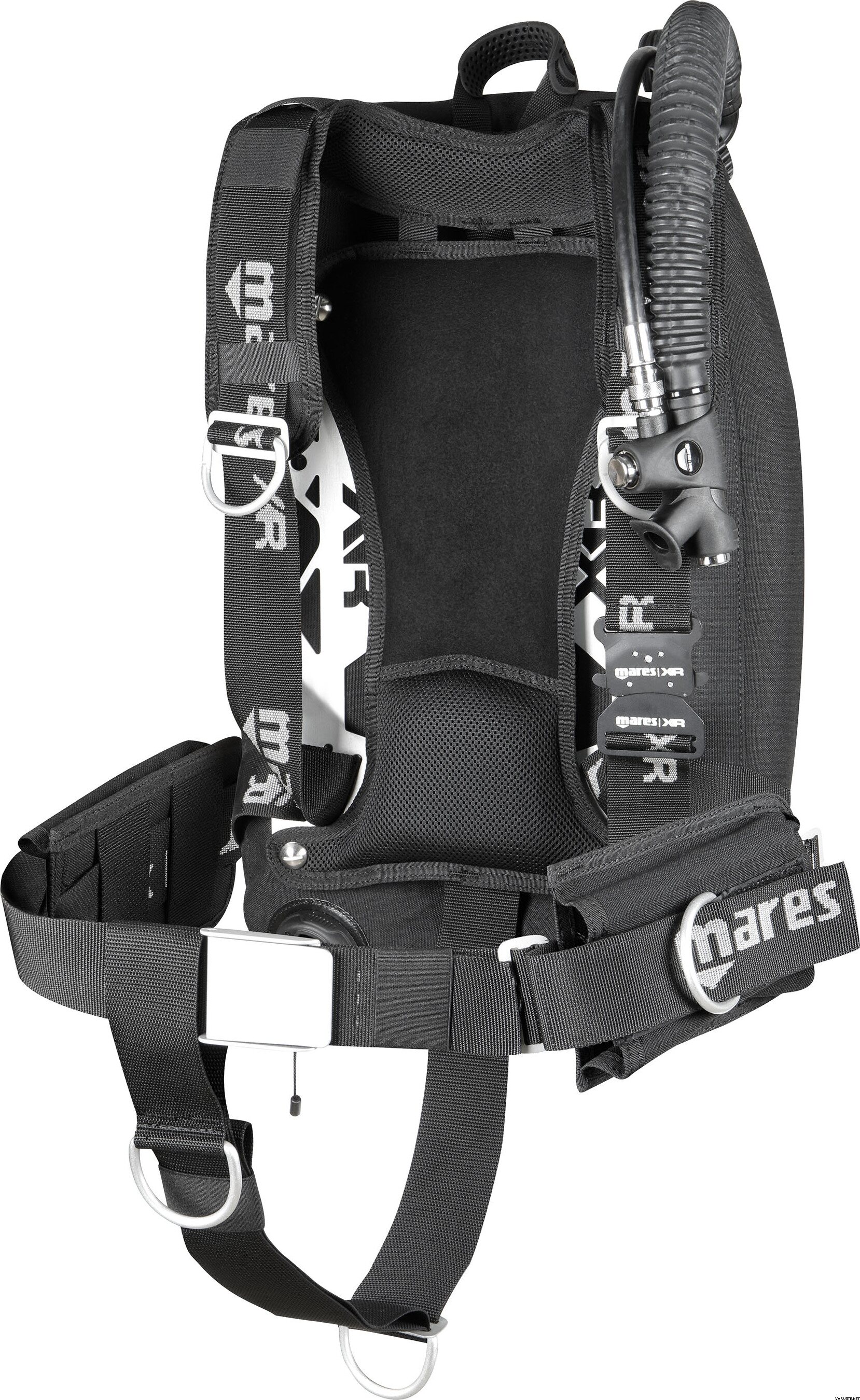 Mares XR-Rec Silver Single Backmount Set - XR-line