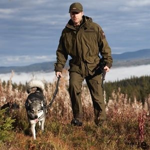 Härkila Pantalones De Caza Resistentes Ragnar Para Hombre En Marrón Y Naranja • Pantalones Elásticos Para Caza Con Orificios De Ventilación • Pantalones Impermeables Para Exteriores Con Tallas Extra