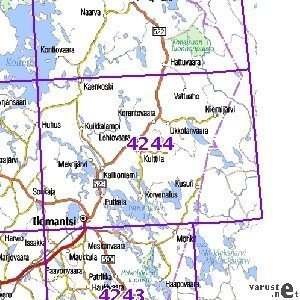 ilomantsi kartta Ilomantsi 93 95/96, taitettu, 4244+5222 Topogr. kartta | Varuste 