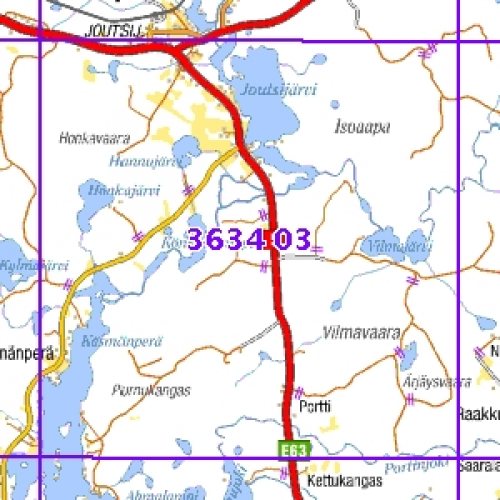 joutsijärvi kartta Joutsijärvi 59/63, taitettu, 3634 03 Topogr kartta | Varuste. joutsijärvi kartta