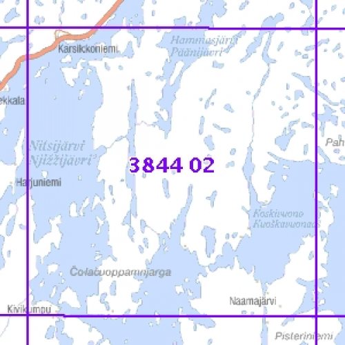 nitsijärvi kartta Nitsijärvi 61/71, taitettu, 3844 02 Topogr kartta | Varuste. nitsijärvi kartta