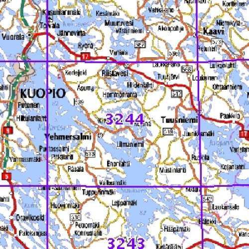 kartta vehmersalmi Vehmersalmi 98/99, SK, taitett, 3244 Topografinen kartta | Varuste  kartta vehmersalmi