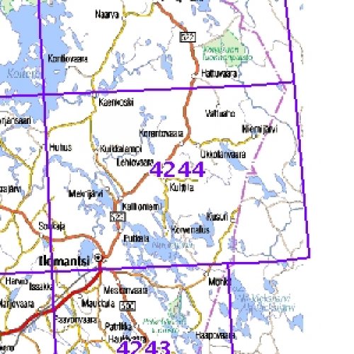 ilomantsi kartta Ilomantsi 93 95/96, taitettu, 4244+5222 Topogr. kartta | Varuste  ilomantsi kartta