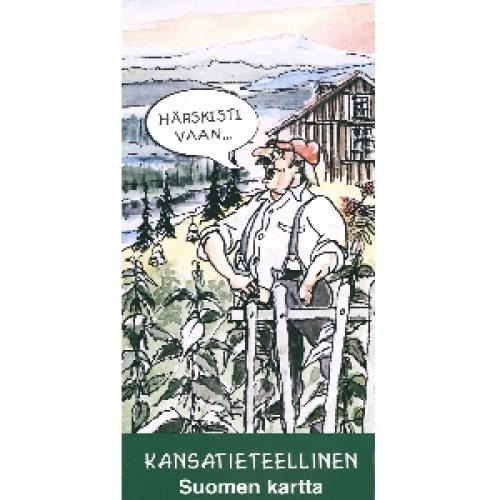 kansatieteellinen suomen kartta Kansatieteellinen kartta Suomi 1:1,6 milj., huumorilla | Varuste  kansatieteellinen suomen kartta