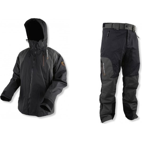 Download Savage Gear Black Savage Jacket + Trousers | Fishing Clothing Set | Varuste.net English