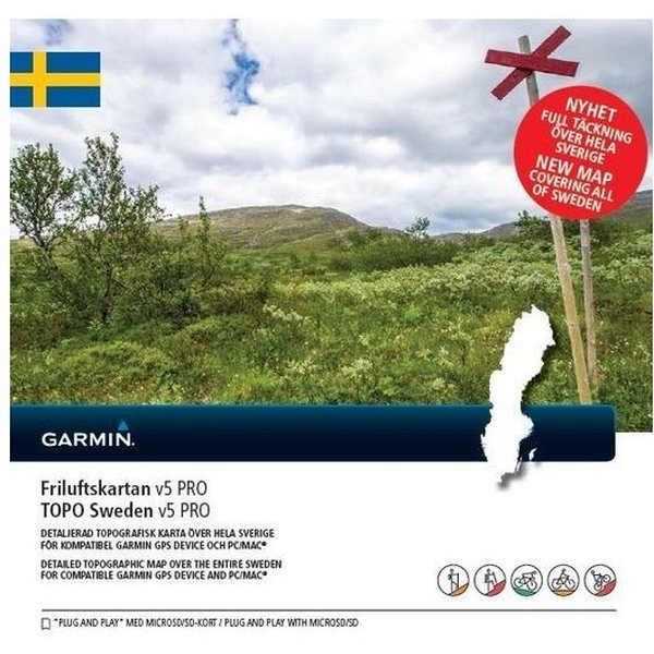 Gps Kort Sverige Garmin TOPO Sweden v5 Pro | Electronic maps | Varuste.English Gps Kort Sverige