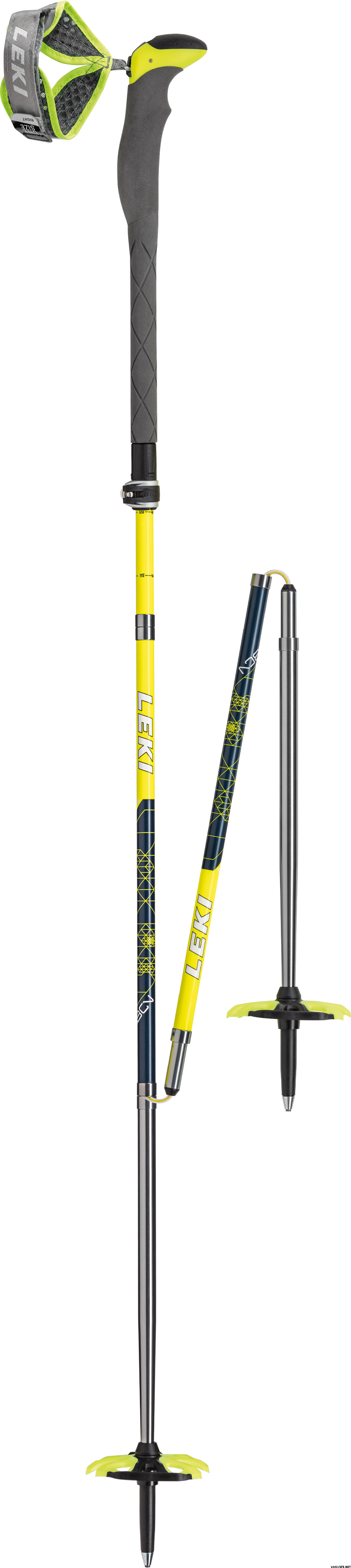 LEKI Guide Extreme V Downhill Skiing Poles English